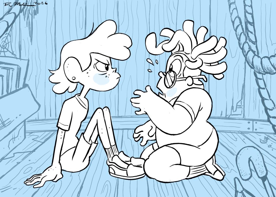 PRINT: SU Lars & Ronny "Cute & Weird - Moment One" Art - 5x7