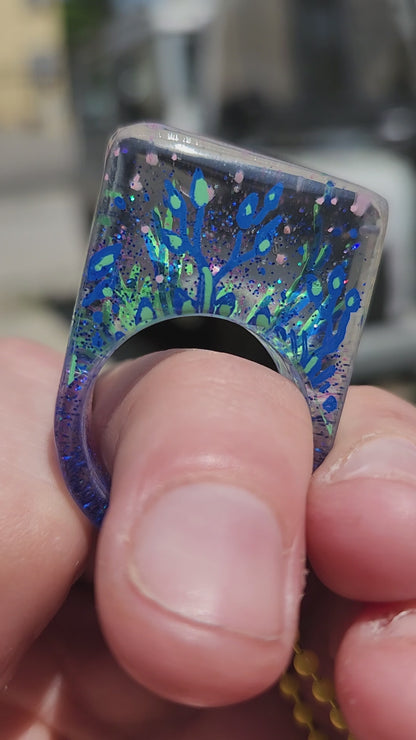 JEWELRY: Terrarium Ring A (Resin) Size 10.5