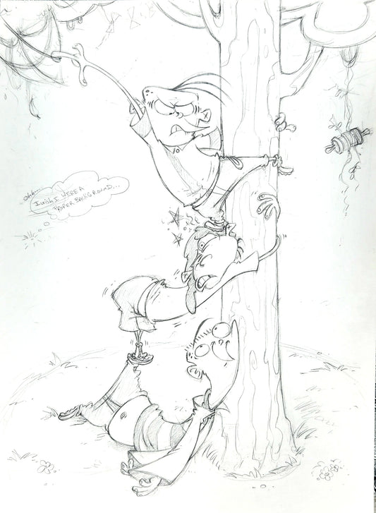 **Reserved** Ed Edd n Eddy "Broke Kids, Broke Kite" Studio-Era Personal Graphite Drawing