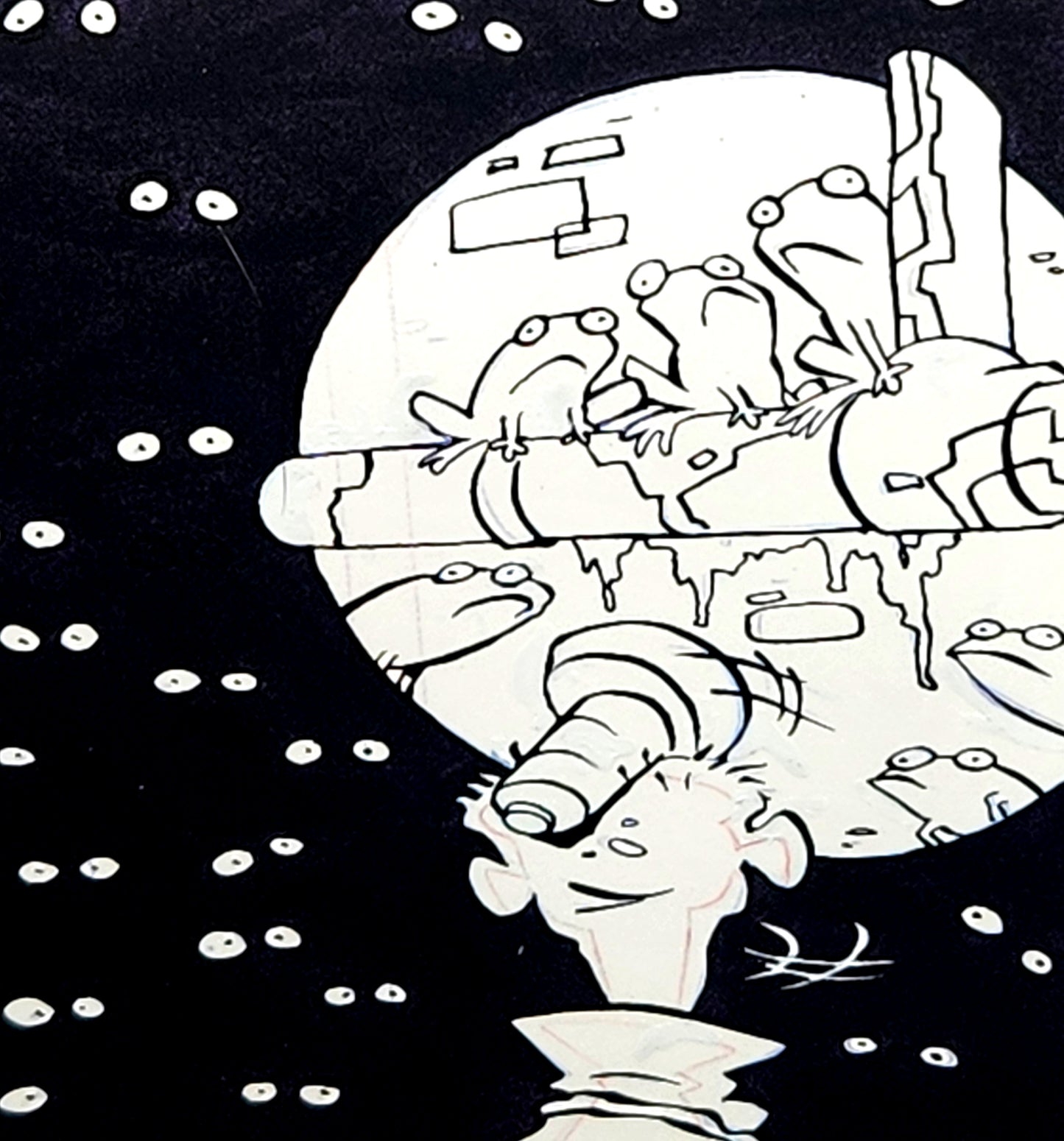 EEnE "Another Ed Down The Drain" Original 11 x 17 Inked Comic Page - Cartoon Network Block Party