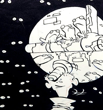 EEnE "Another Ed Down The Drain" Original 11 x 17 Inked Comic Page - Cartoon Network Block Party