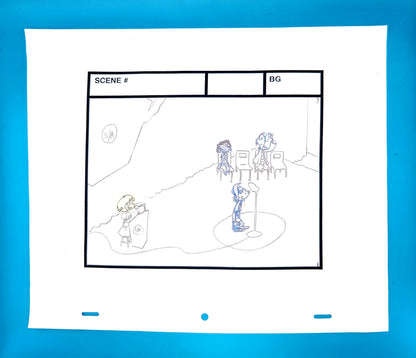Ed Edd n Eddy: "Rolf At The Mic" 3-Page Production Storyboard Scene