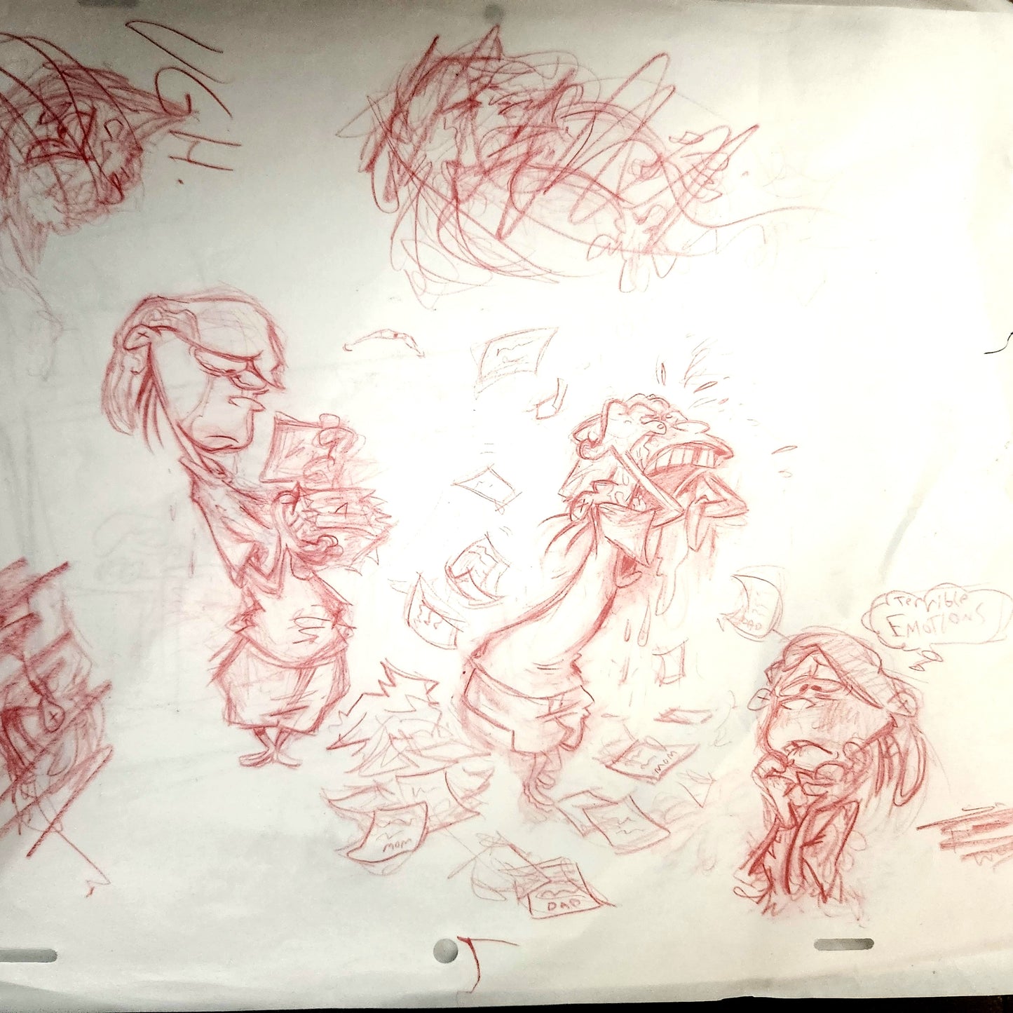 Ed Edd n Eddy "You Come Around" 2-Page Set Roughs/Inks