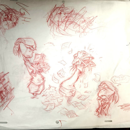 Ed Edd n Eddy "You Come Around" 2-Page Set Roughs/Inks