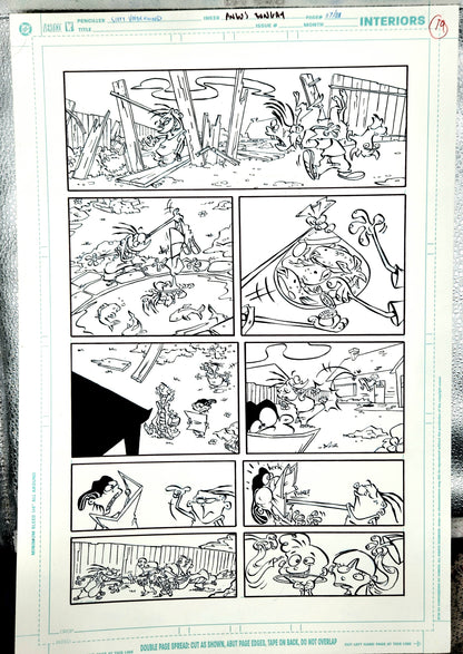 EEnE "Garden of Ed" Original 11 x 17 Inked Comic Page - Cartoon Network Block Party