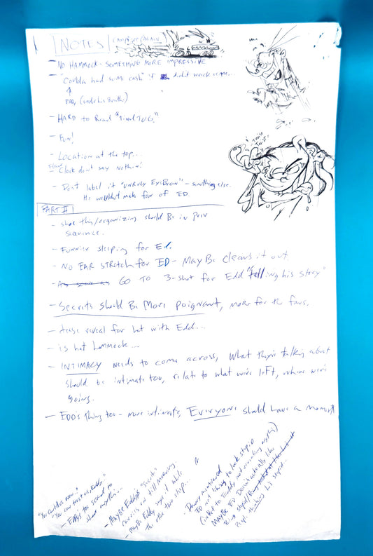 Ed Edd n Eddy: "Campfire Scene" Notes & Sketches - Big Picture Show Movie