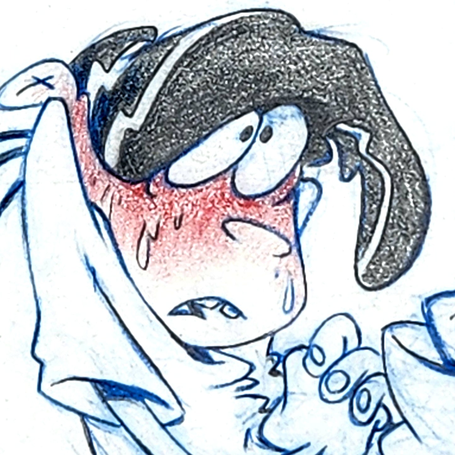 EEnE: "I'm Not Touching Myself" Double Dee Original Drawing (Signed) OOAK