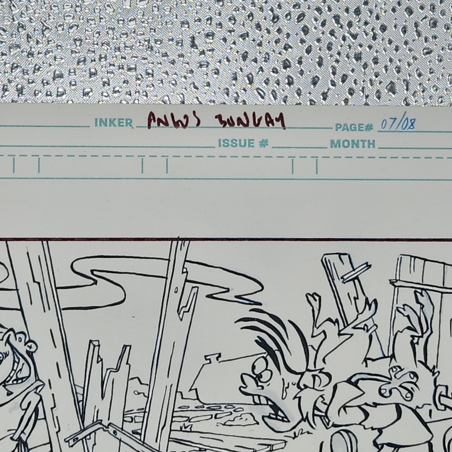 EEnE "Garden of Ed" Original 11 x 17 Inked Comic Page - Cartoon Network Block Party