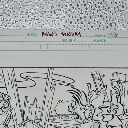 EEnE "Garden of Ed" Original 11 x 17 Inked Comic Page - Cartoon Network Block Party