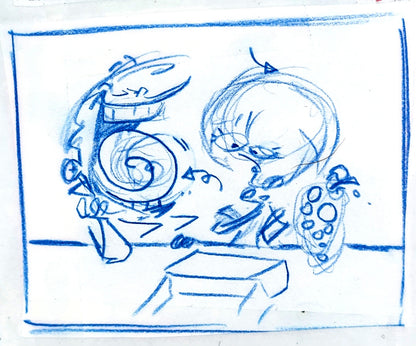 Ed Edd n Eddy: "Fistful of Ed: Cafeteria Taunts No. 3" ALT/CUT Thumbnail Panel Page by Raven Molisee