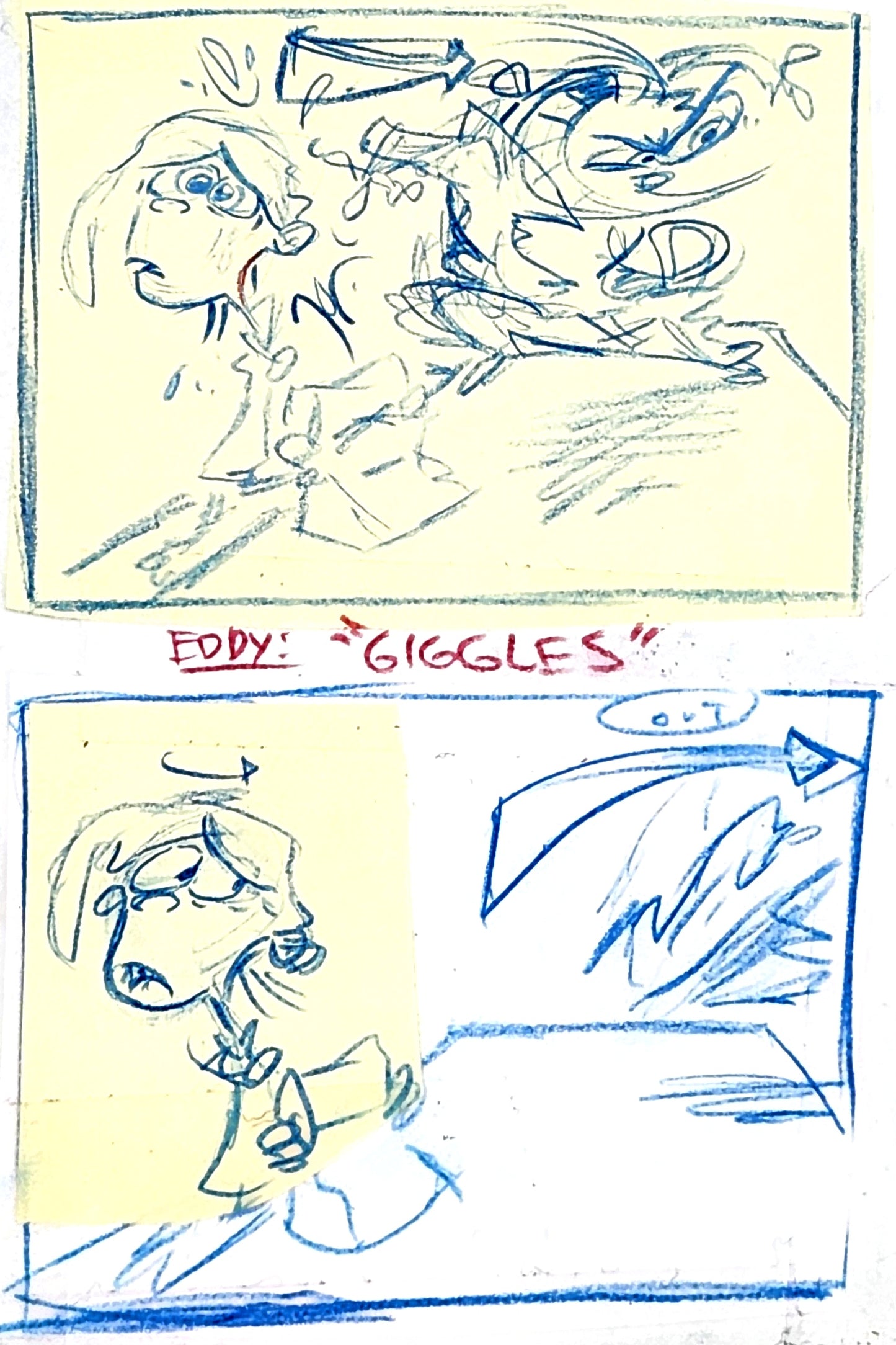 Ed Edd n Eddy: "Fistful of Ed: Cafeteria Taunts No. 2" ALT/CUT Thumbnail Panel Page by Raven Molisee