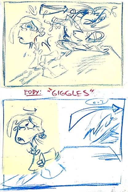 Ed Edd n Eddy: "Fistful of Ed: Cafeteria Taunts No. 2" ALT/CUT Thumbnail Panel Page by Raven Molisee