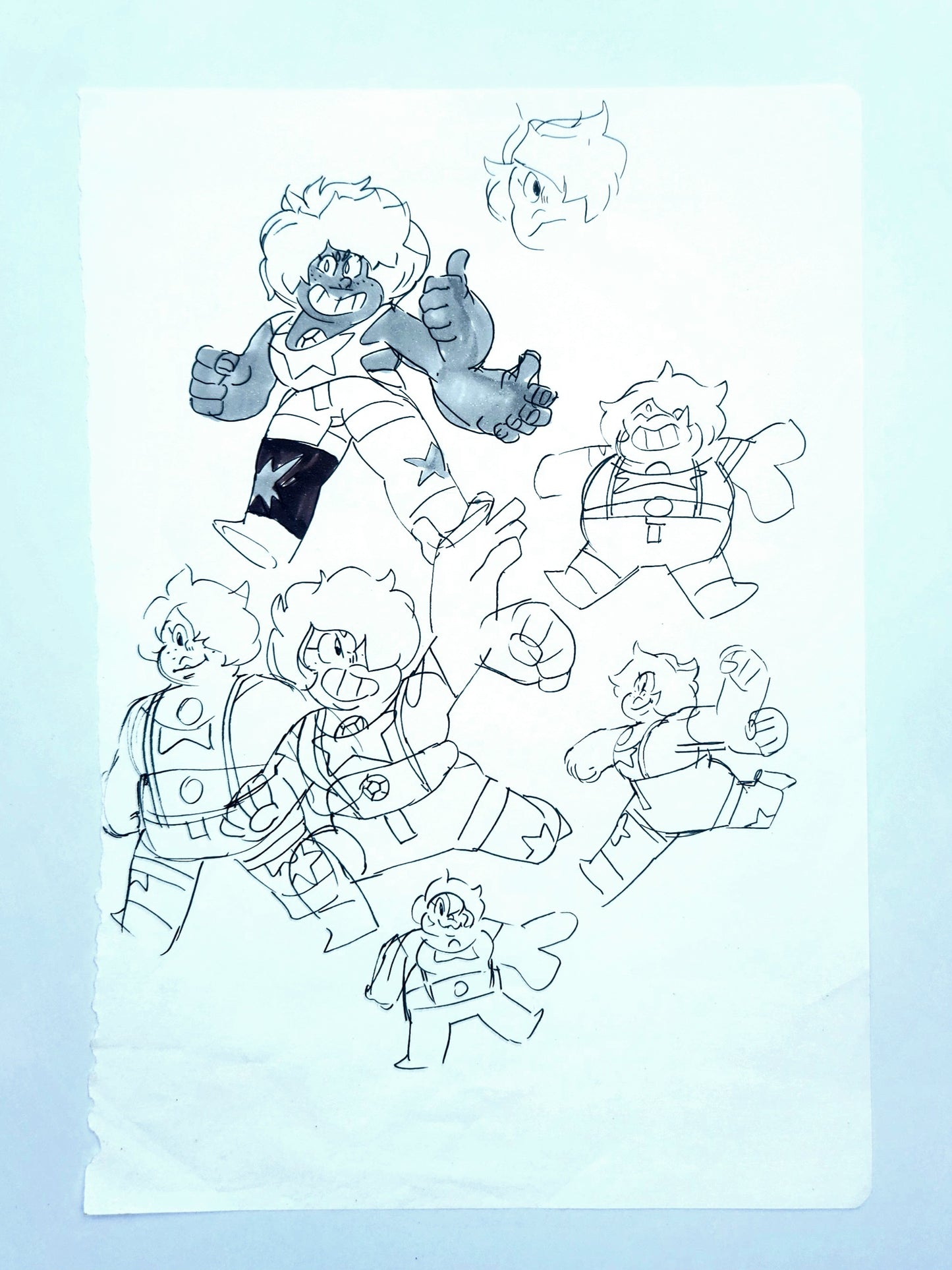 Steven Universe "Origins of Smokey Quartz No. 1" Original Design/Concept Art by Rebecca Sugar