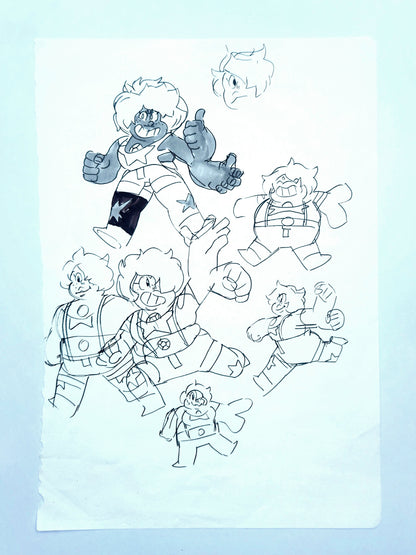 Steven Universe "Origins of Smokey Quartz No. 1" Original Design/Concept Art by Rebecca Sugar