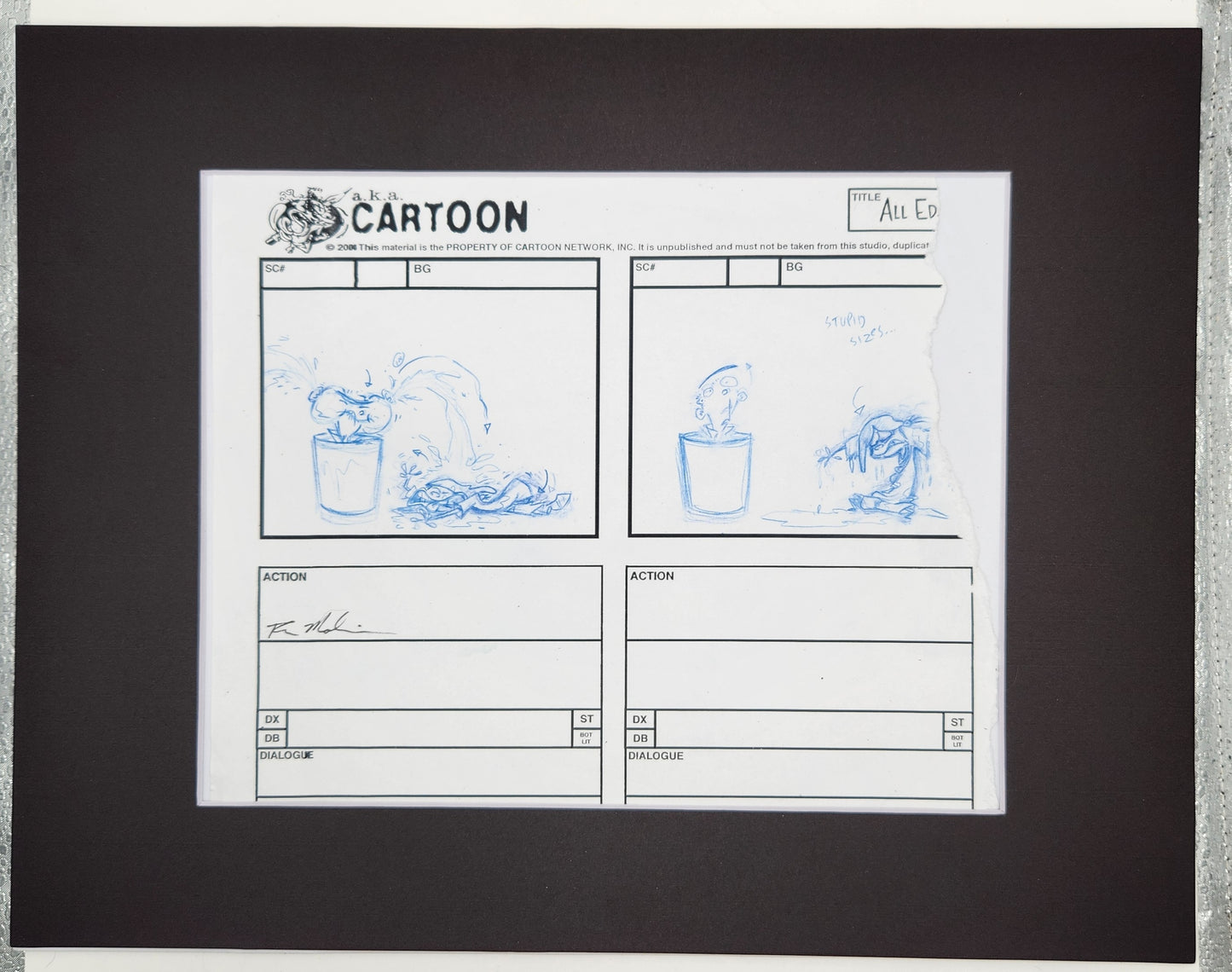EEnE: Original Storyboard Rough – All Eds Are Off