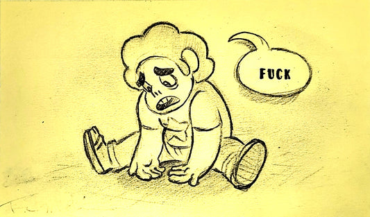 Cartoon Catharthis: "Nothing Else To Say" Steven - Steven Universe Art - w/COA