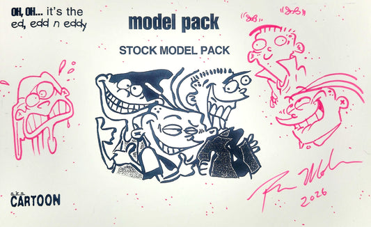 Ed Edd n Eddy Model Pack w/Hand-Drawing on Cover #3