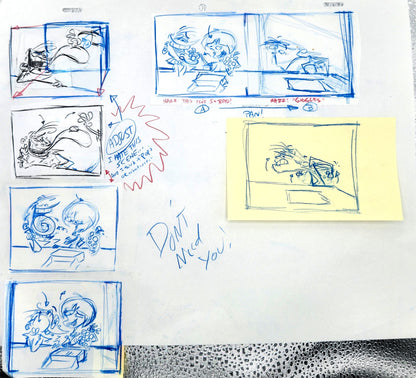 Ed Edd n Eddy: ***FULL 6-PAGE SET*** "Fistful of Ed: Cafeteria Taunts" ALT/CUT Thumbnail Panel Page by Raven Molisee