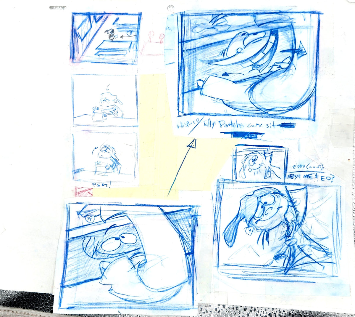 Ed Edd n Eddy: "Fistful of Ed: Cafeteria Taunts No.1" ALT/CUT Thumbnail Panel Page by Raven Molisee