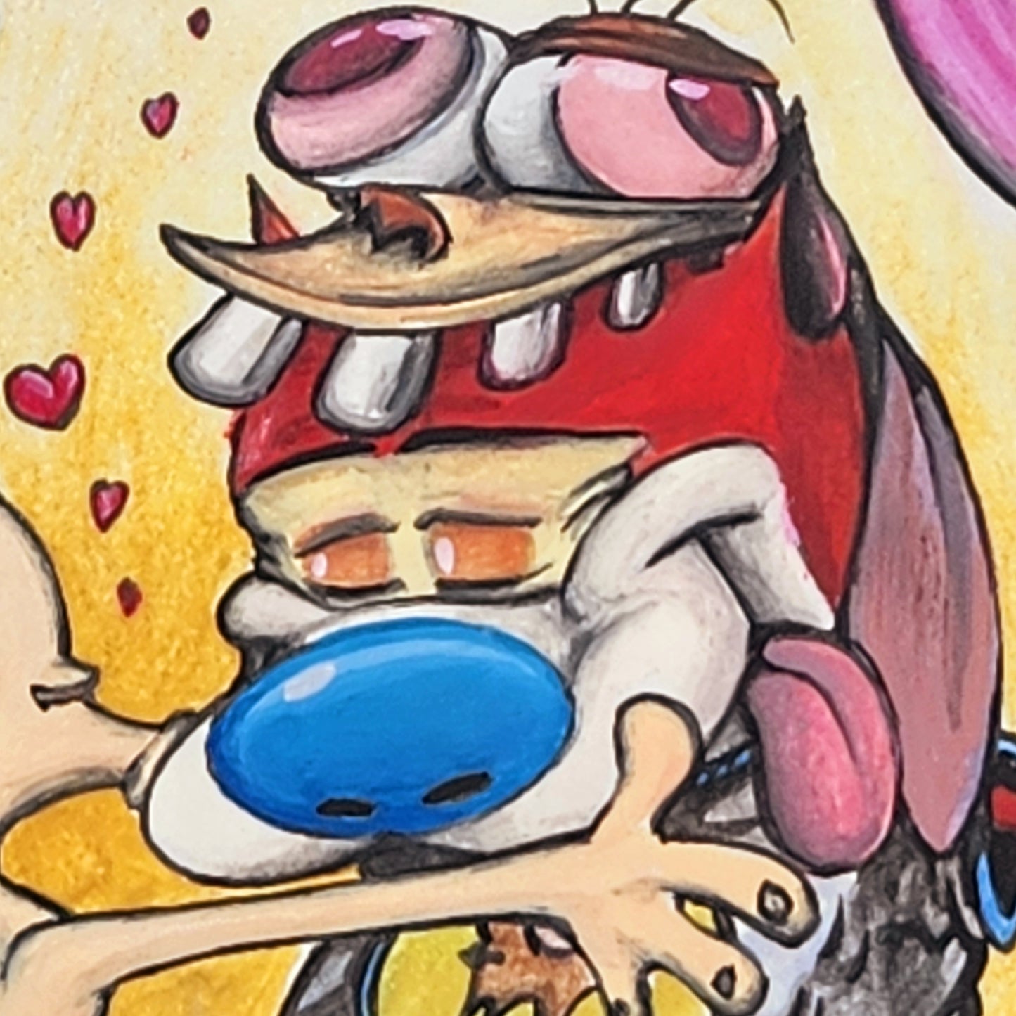 Ren & Stimpy: "Ren's Biggest Fan" Watercolor Fan Artwork