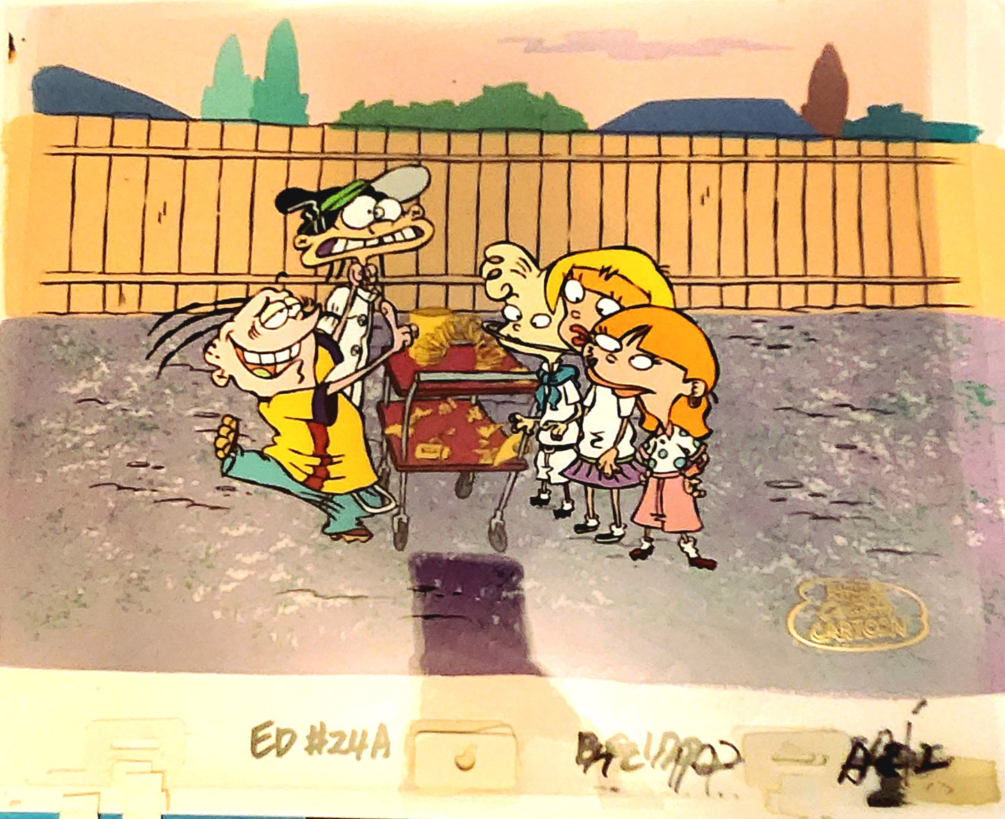 Ed Edd n Eddy: "Ed In A Half Shell" Authentic Animation Cel w/COA