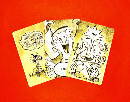 Mini Art Card Prints: "FUCK! Set of 3 - EEnE