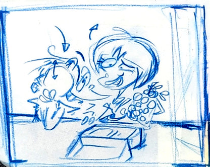 Ed Edd n Eddy: "Fistful of Ed: Cafeteria Taunts No. 3" ALT/CUT Thumbnail Panel Page by Raven Molisee