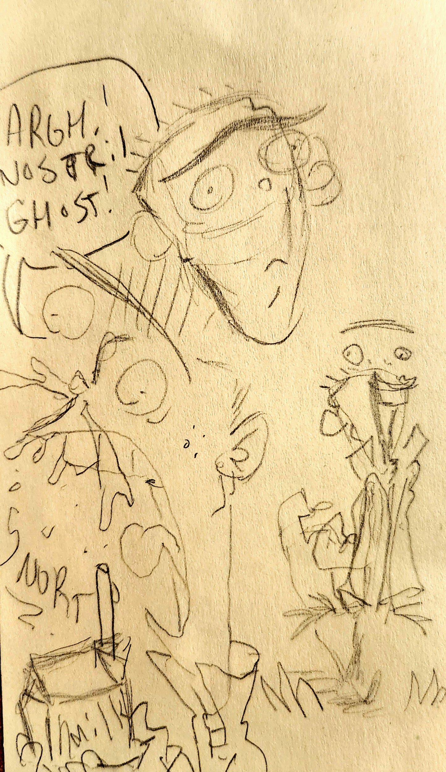 DAILY DOODLES #011: "Nostril Ghosts" EEnE