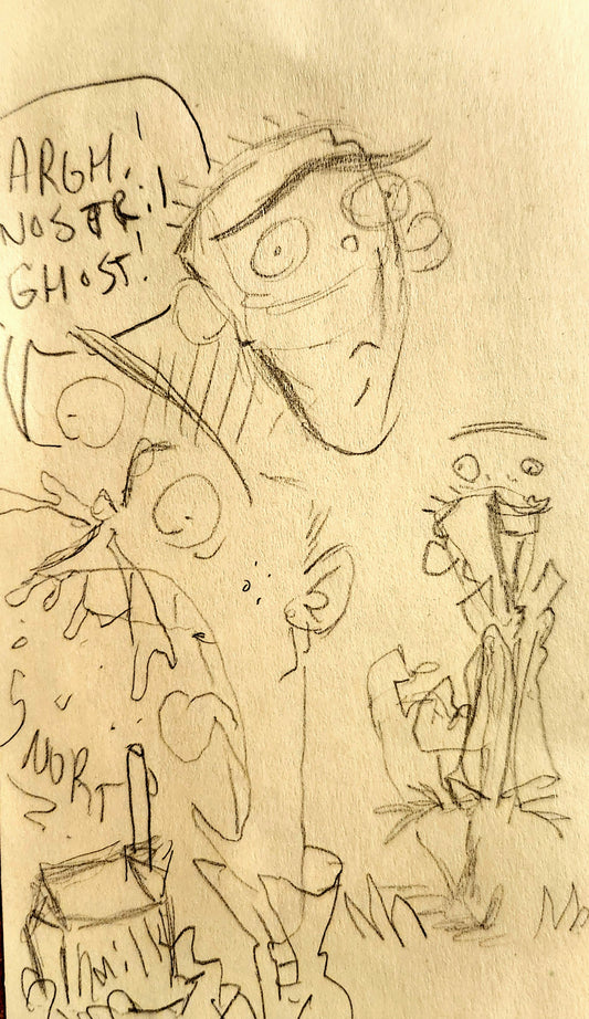 DAILY DOODLES #011: "Nostril Ghosts" EEnE
