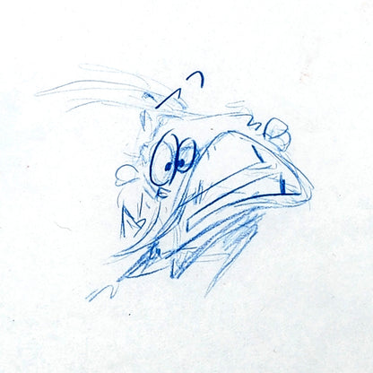 EEnE: "I'm Not Touching Myself" Double Dee Original Drawing (Signed) OOAK