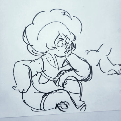 Steven Universe "Origins of Smokey Quartz No. 2" Original Design/Concept Art by Rebecca Sugar