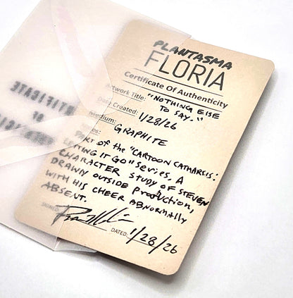 Cartoon Catharthis: "Eddy Sez Fuck" Ed Edd n Eddy Art / Eddy - w/COA