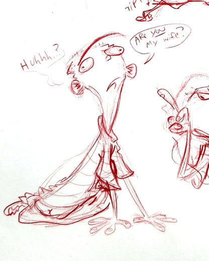 Ed Edd n Eddy: "Are You My Wife?" Ed & Double Dee Drawings