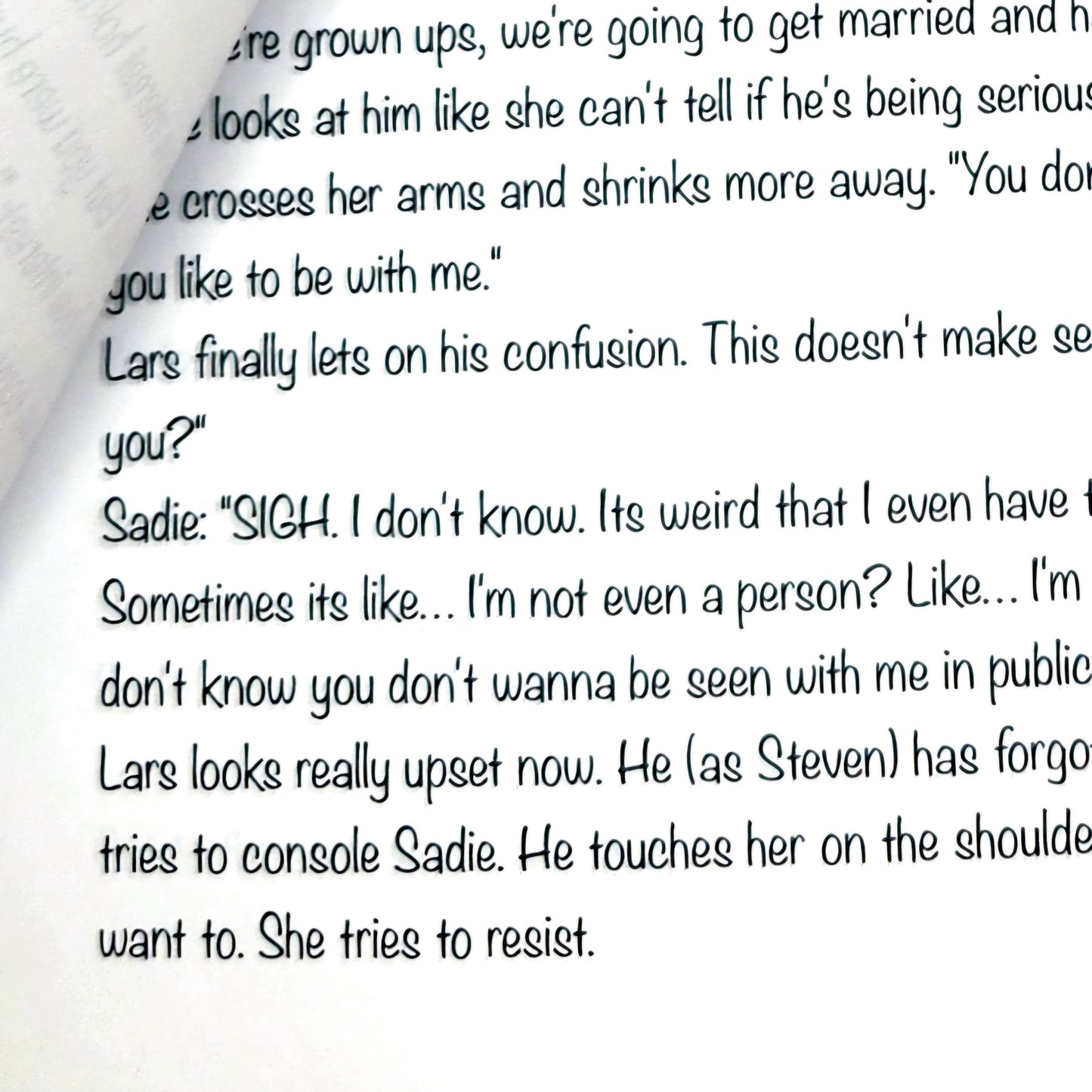 SU - Signed Original Production WRITING Pages- The New Lars (14 pages)