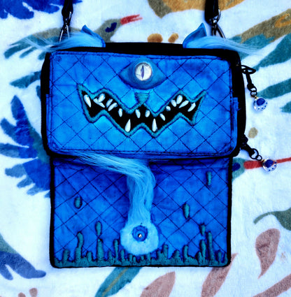 Sculpted "MONSTER" Purse w/Embroidery & COA