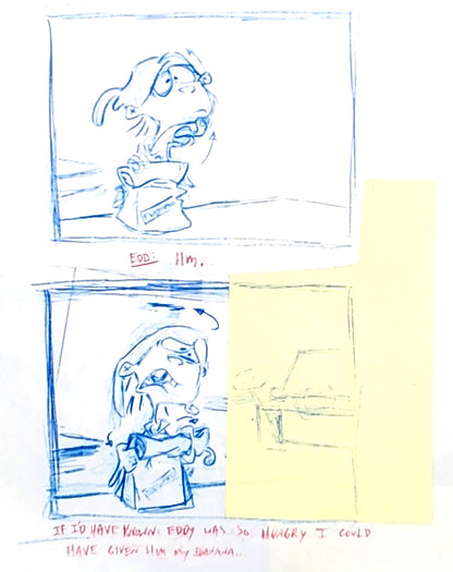 Ed Edd n Eddy: "Fistful of Ed: Cafeteria Taunts No. 6" ALT/CUT Thumbnail Panel Page by Raven Molisee