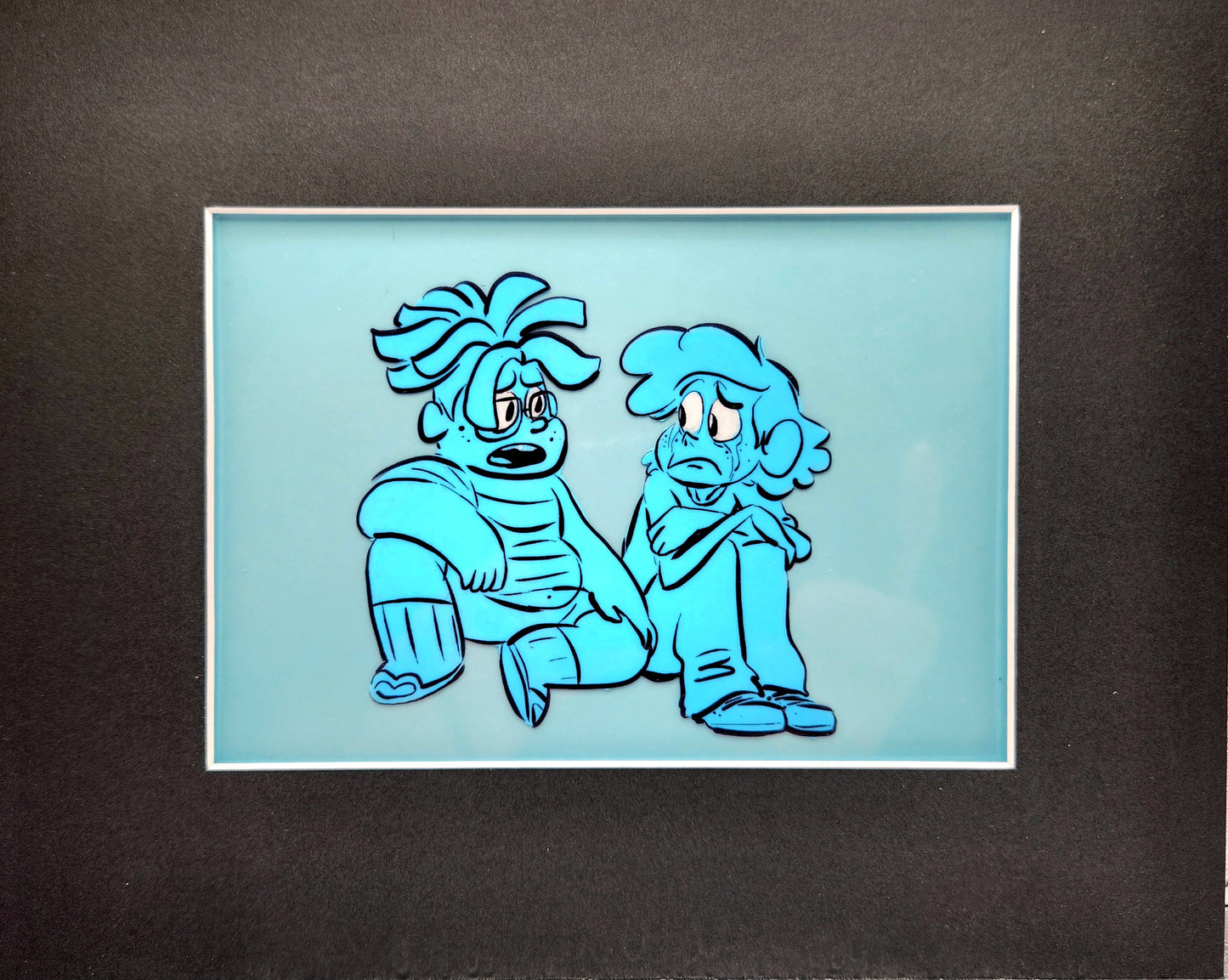 SU "Ghost Boys" Hand-Painted Print w/Certificate of Authenticity - Blue