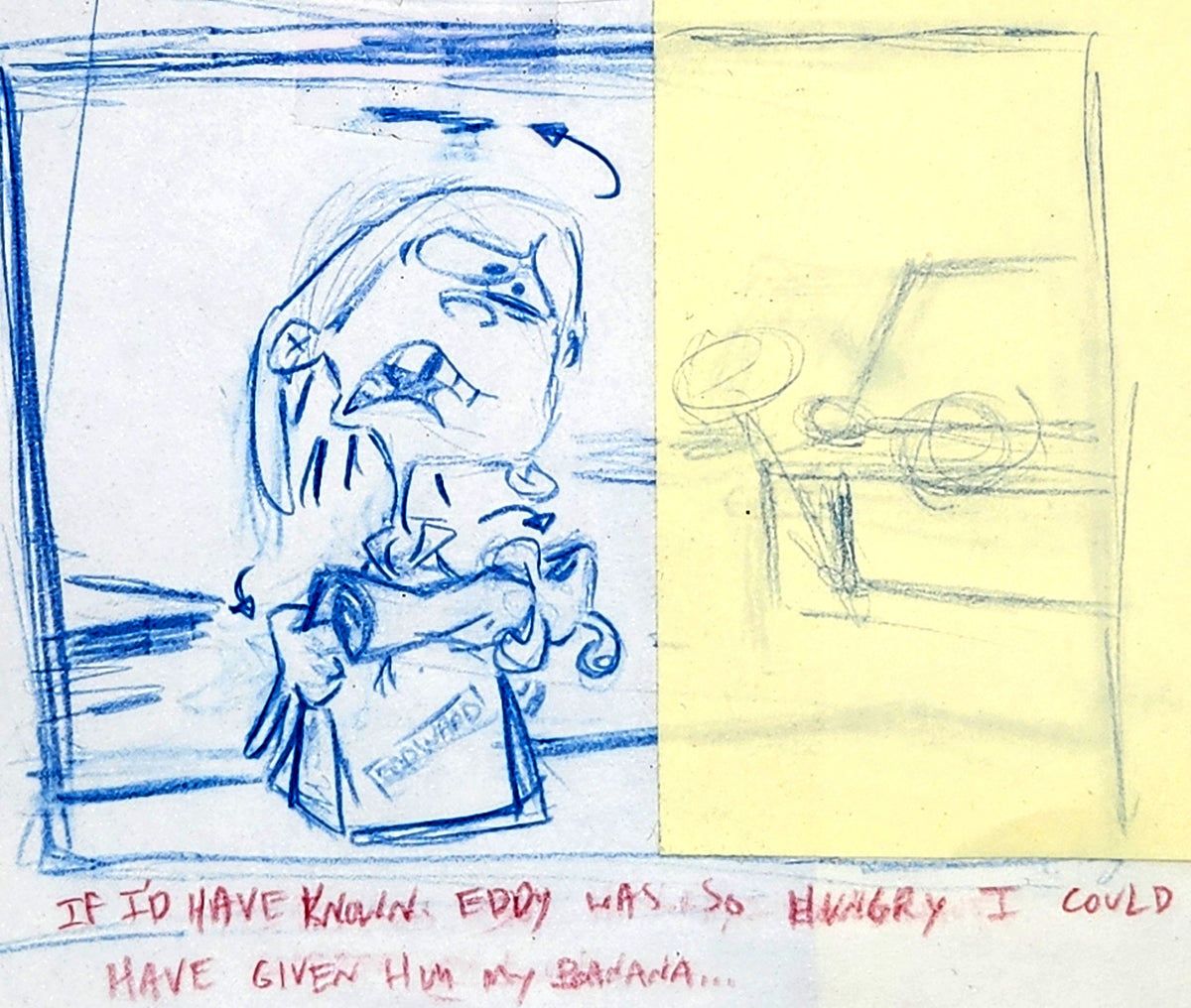 Ed Edd n Eddy: "Fistful of Ed: Cafeteria Taunts No. 6" ALT/CUT Thumbnail Panel Page by Raven Molisee