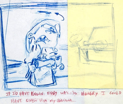 Ed Edd n Eddy: "Fistful of Ed: Cafeteria Taunts No. 6" ALT/CUT Thumbnail Panel Page by Raven Molisee