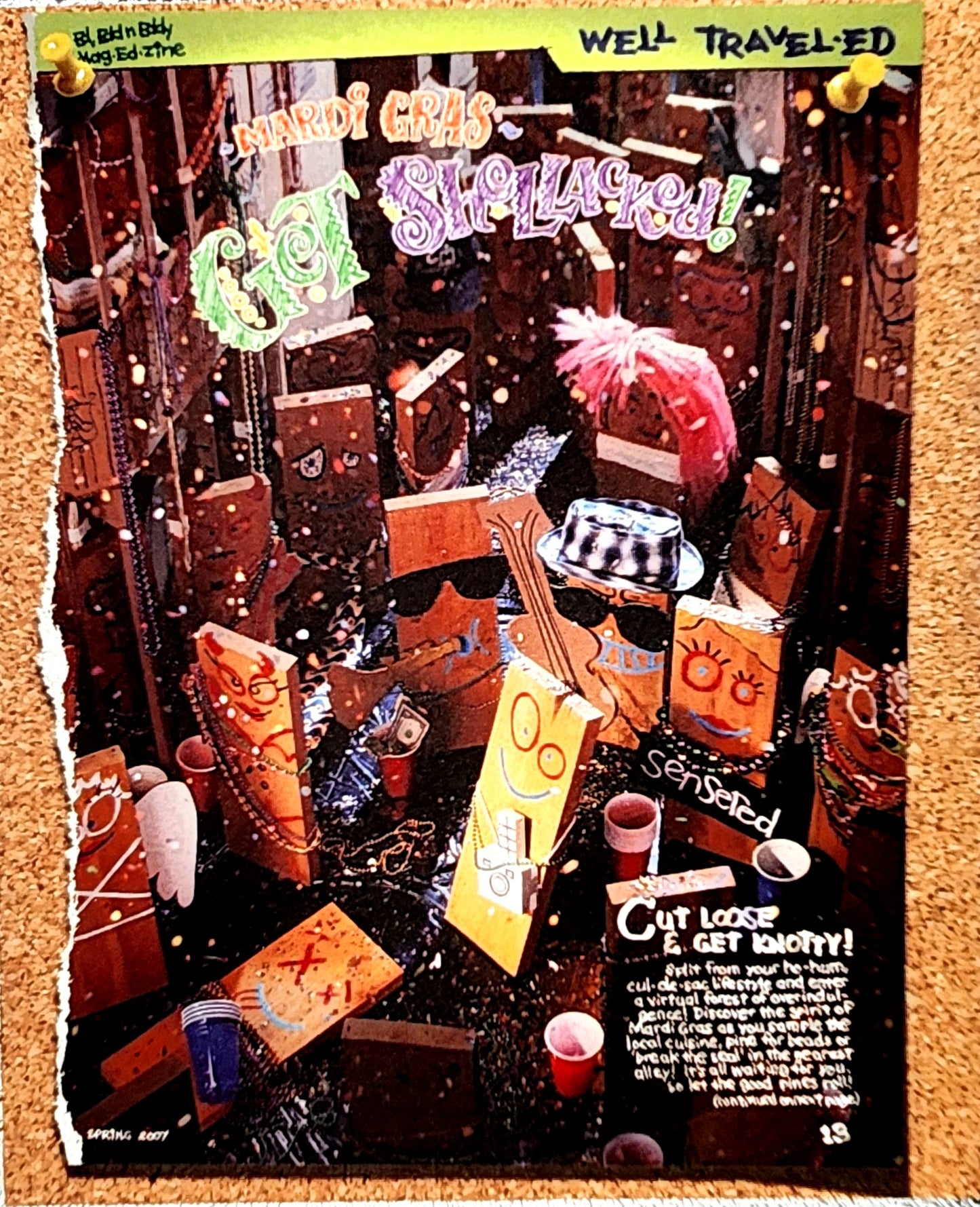 Ed Edd n Eddy: "Plank Party" Spring 2007 Cartoon Network Exclusive Calendar Page