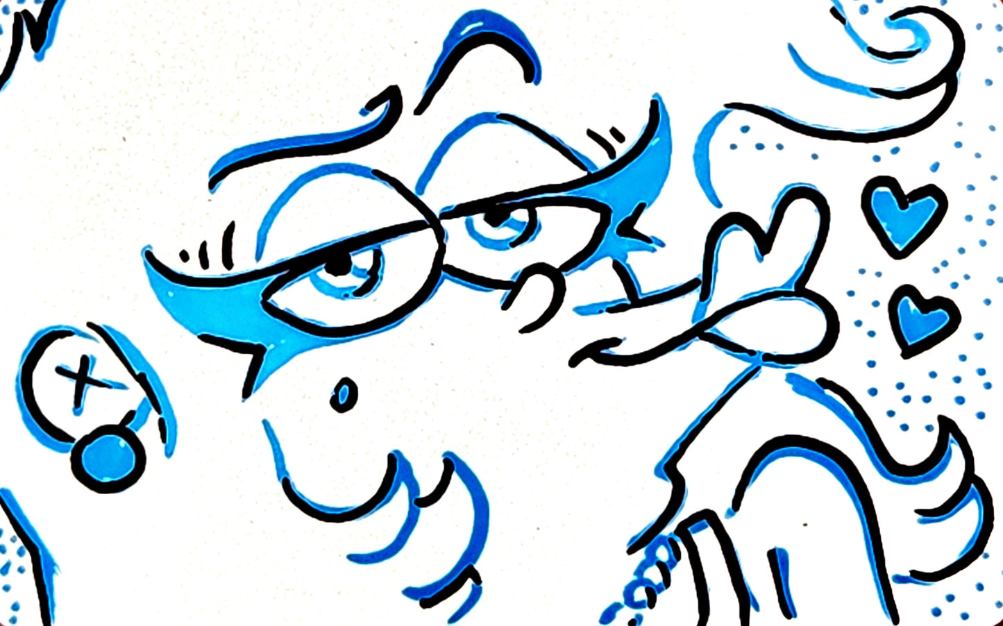 EEnE Original Drawing - "Drag Eddy" - Mini Art