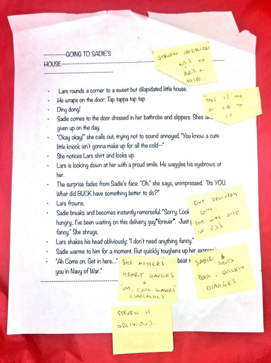 SU - The New Lars Writing w/Rebecca Sugar notes