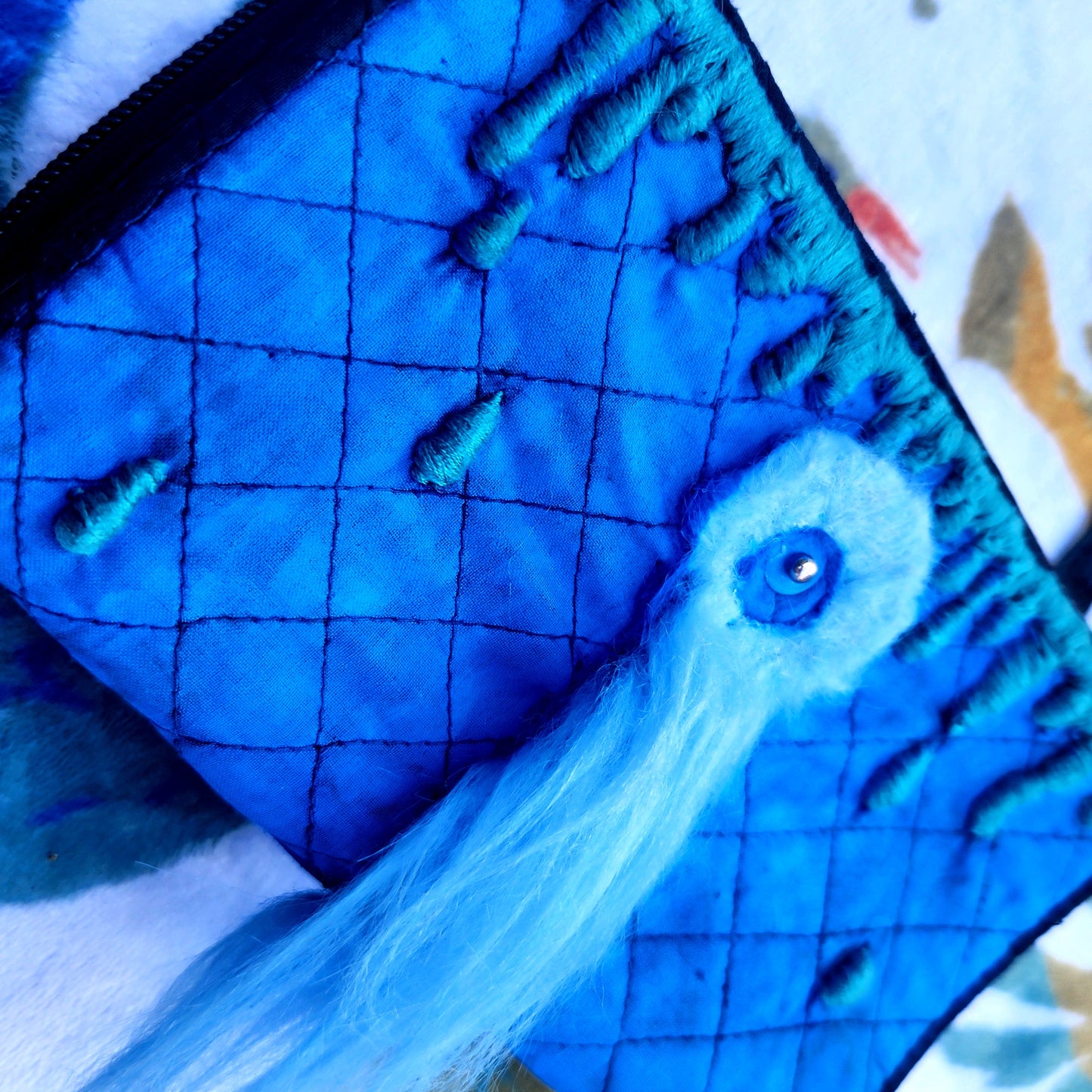 Sculpted "MONSTER" Purse w/Embroidery & COA