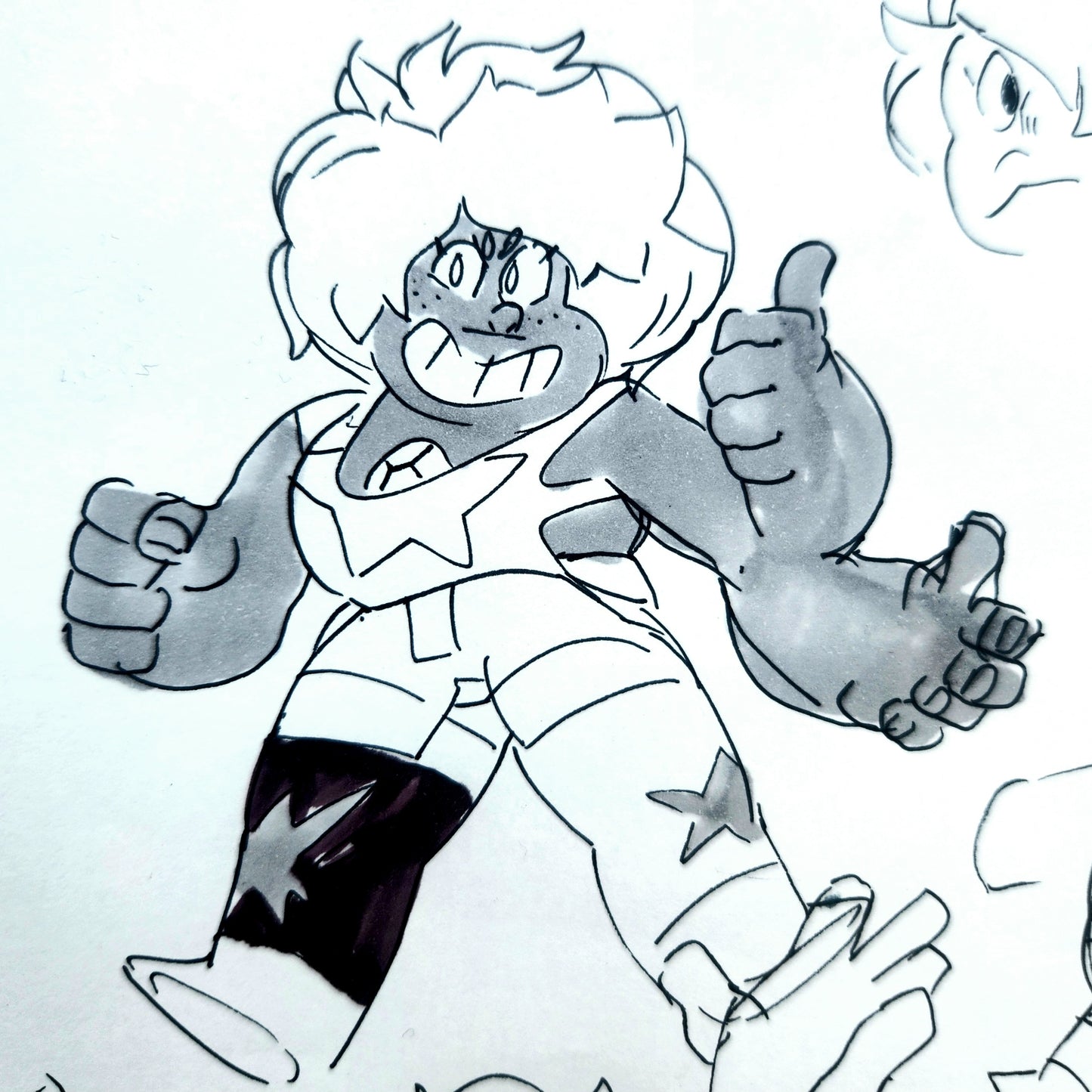 Steven Universe "Origins of Smokey Quartz No. 1" Original Design/Concept Art by Rebecca Sugar