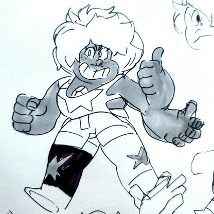 Steven Universe "Origins of Smokey Quartz No. 1" Original Design/Concept Art by Rebecca Sugar