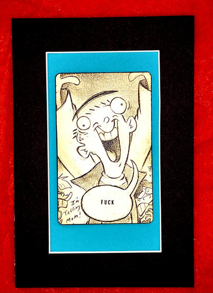 Mini Art Card Prints: "FUCK! Set of 3 - EEnE