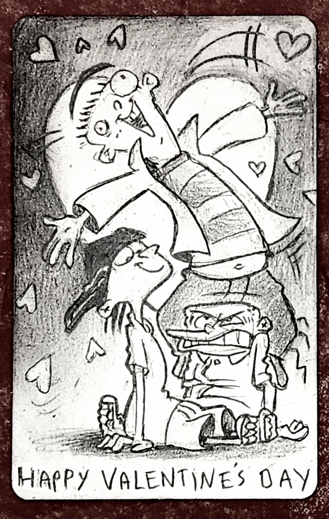 Valentine's Day Card - Ed, Double Dee & Eddy