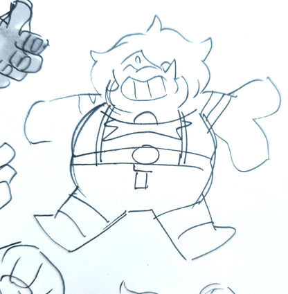 Steven Universe "Origins of Smokey Quartz No. 1" Original Design/Concept Art by Rebecca Sugar