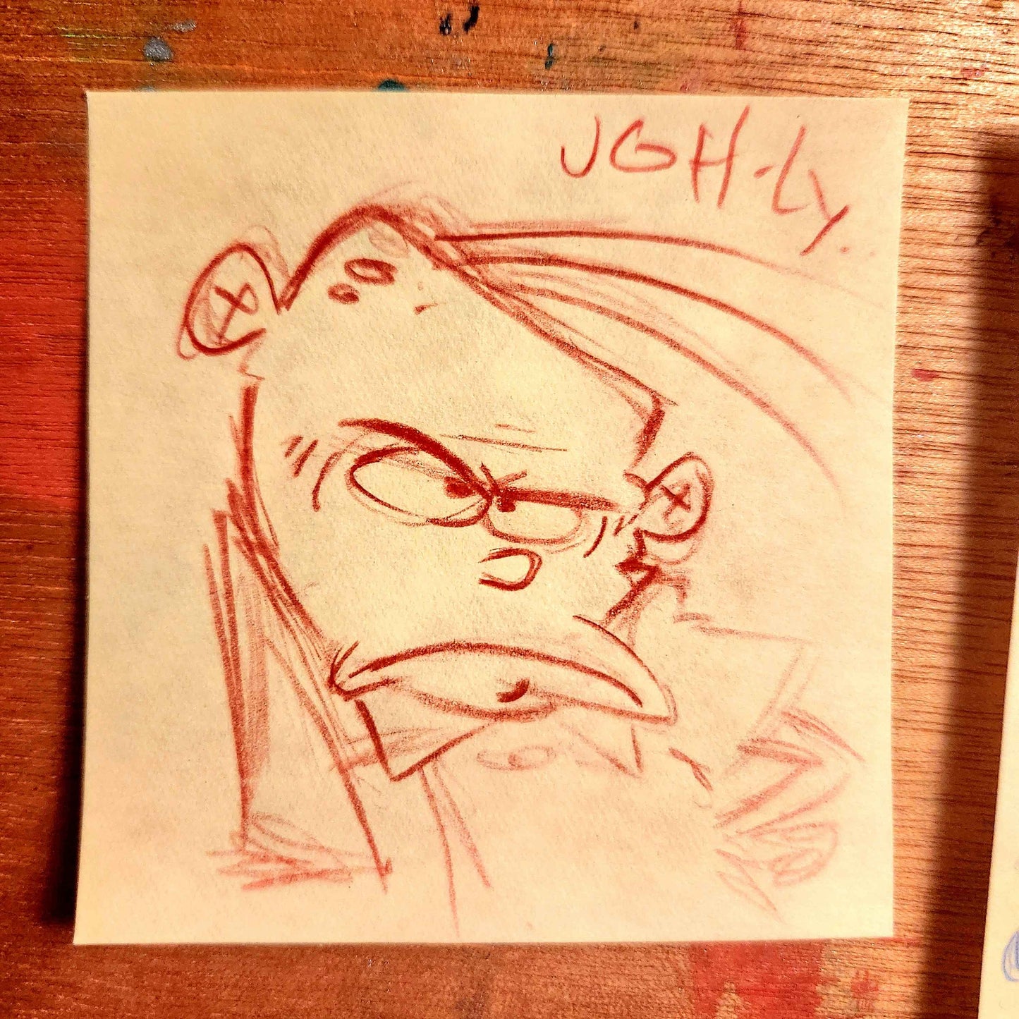 EEnE: "Reddy Eddy" - Red Pencil Sticky Note