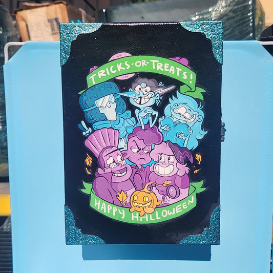 Halloween "Tricks-Or-Treats!" Ed Edd n Eddy Meets Steven Universe" Art Box #1 - Metallic Turquoise